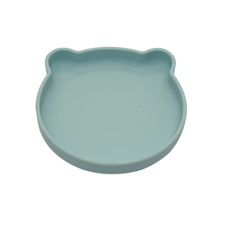 B-Suction Plate Bear Blue - Silicone  - HS392410000 - COO China