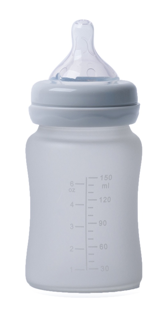 B-Thermo bottle Silicone Glass 150ml Grey HS70109045 - COO CHINA