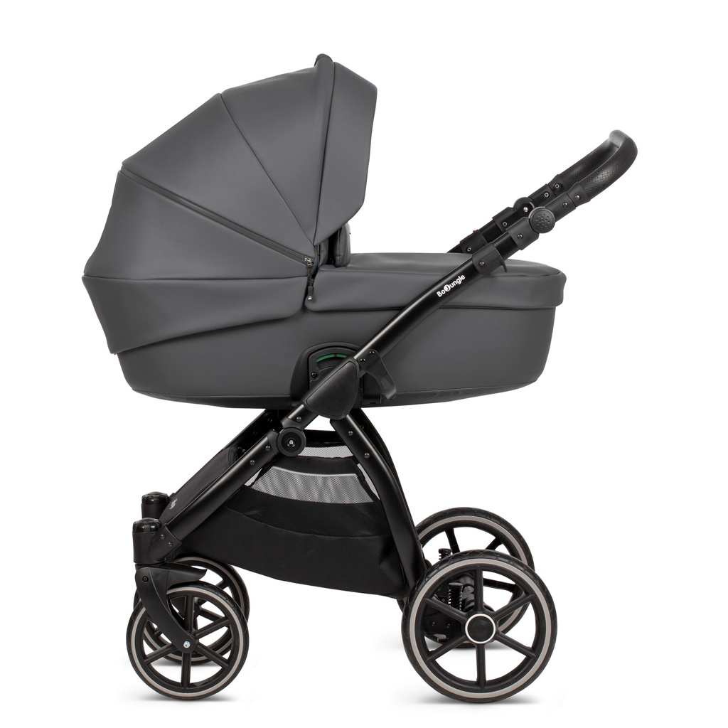 B-Suvvy / Lummy Shadow Grey Cuire: Cradle + nursery Bag - HS87150010 - COO Europe
