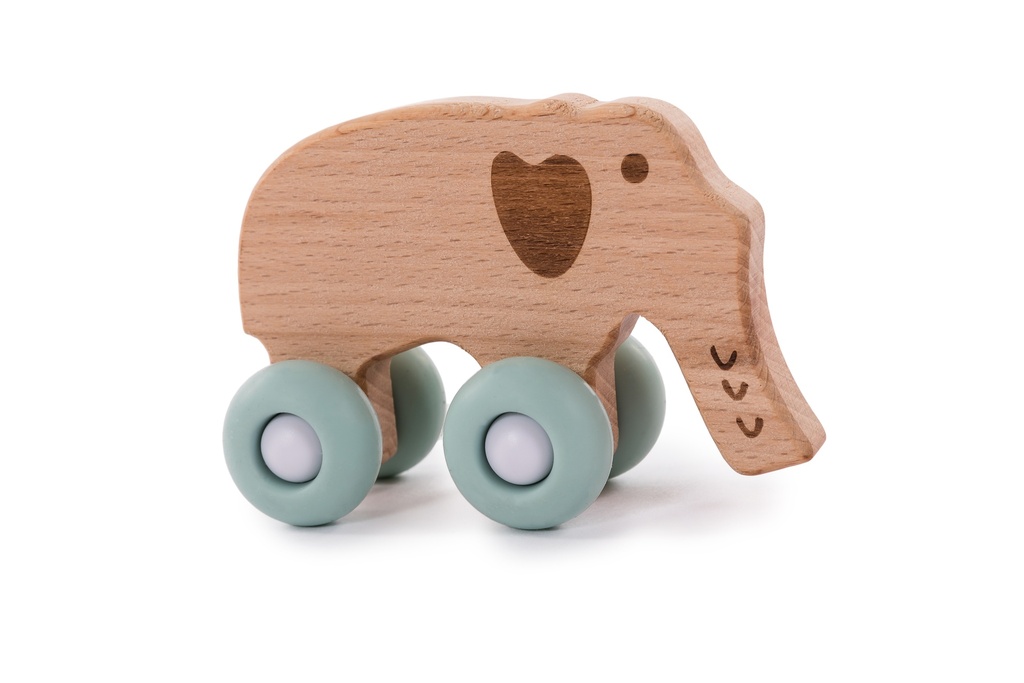 B-Woody Elephant on wheels Blue - HS39241000 - COO China