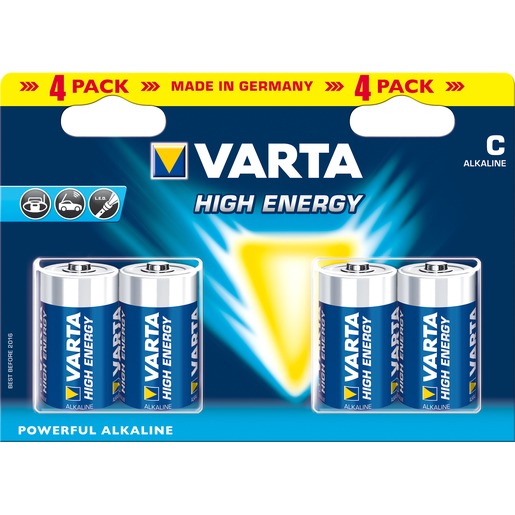 Varta High Energy 1,5 Volt C (paquet de 4 pcs) - HS85065090