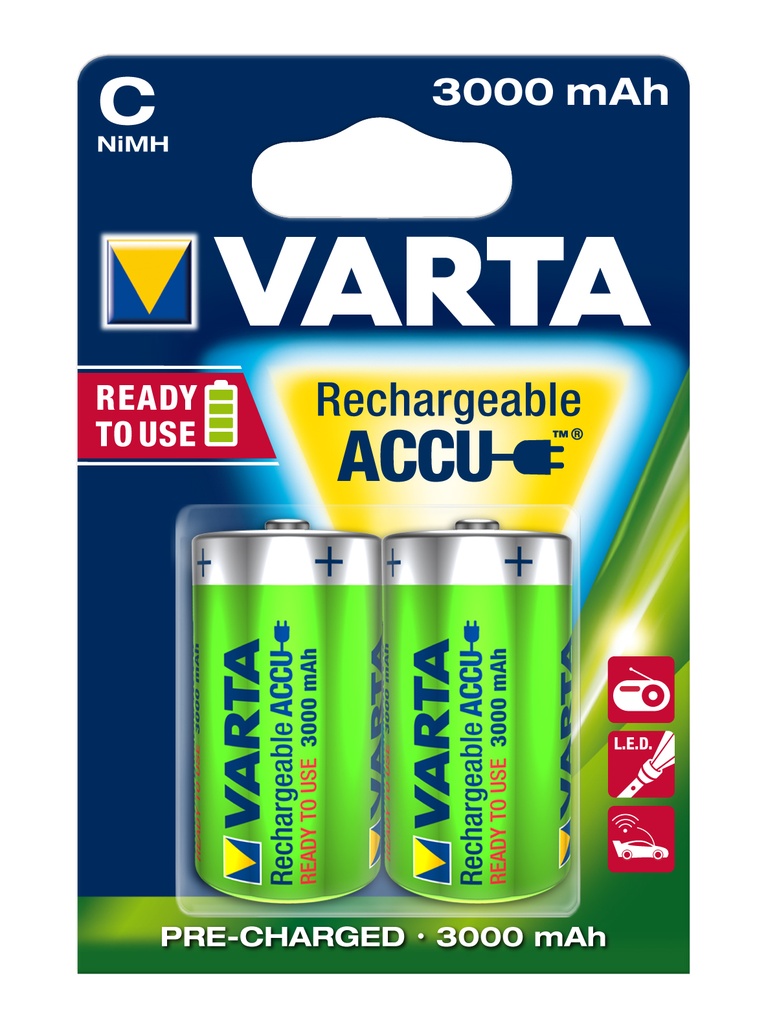 Varta LL 1.5 Volt / HR20 D 2 pack (NiMH) - Rechargeable - HS85065090