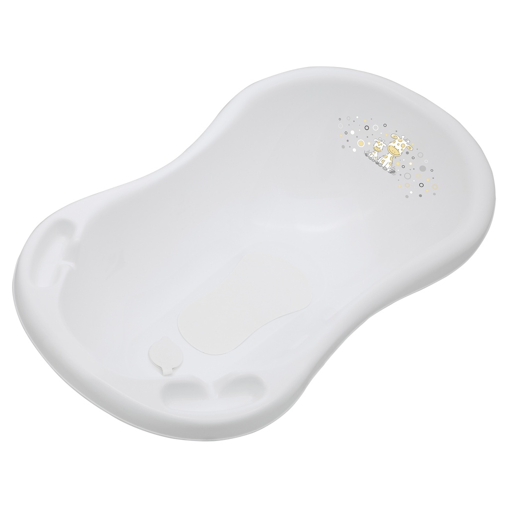 Maltex - Bathtub 84cm with plug  - White + anti-slip - HS39222000 - COO EUROPE