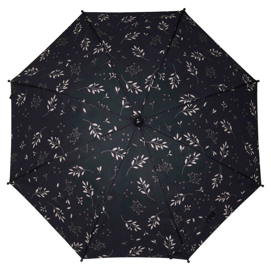Stroller Parasol/Umbrella Romantic Leaves Black