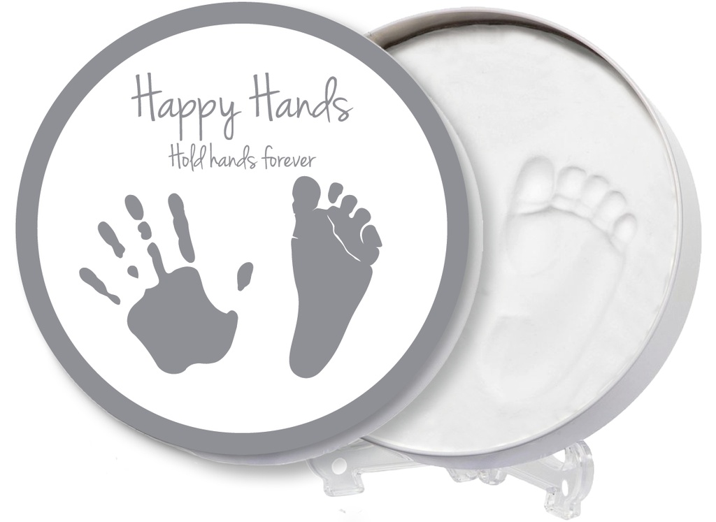 Happy Hands - Round tin handprint - HS68159900 - COO China