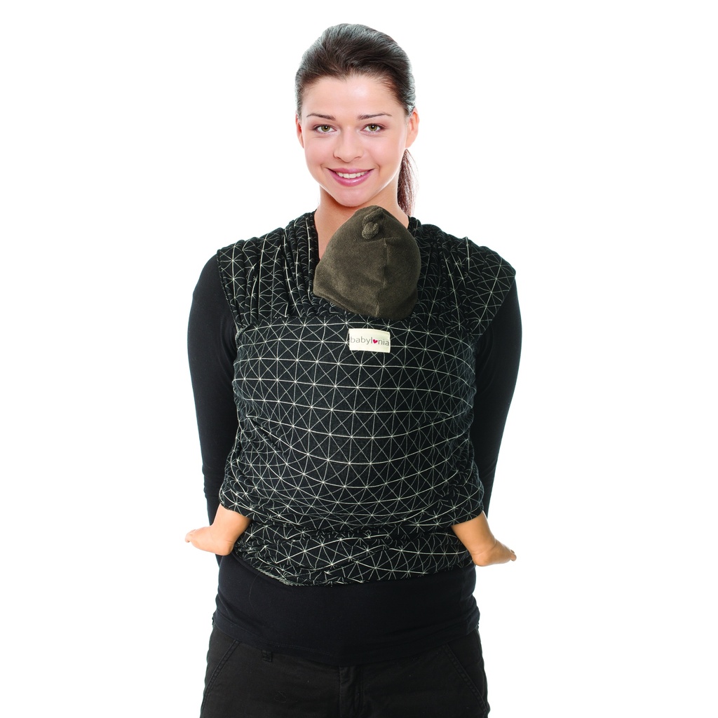 Babylonia baby carriers - Tricot-slen design - Black  Diamond - One size