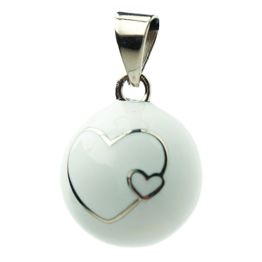 Bola - Babylonia Bola - White 2 hearts - One size - COO Mexico - HS 71171900