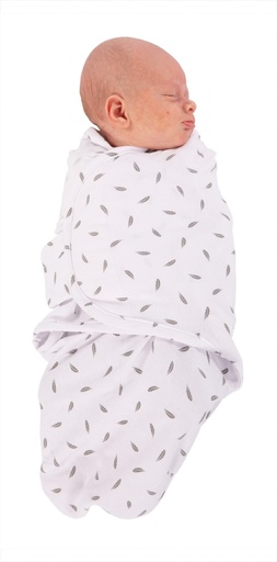 [B172300] B-Wrap Grey Feathers Small - HS62092000 - COO China