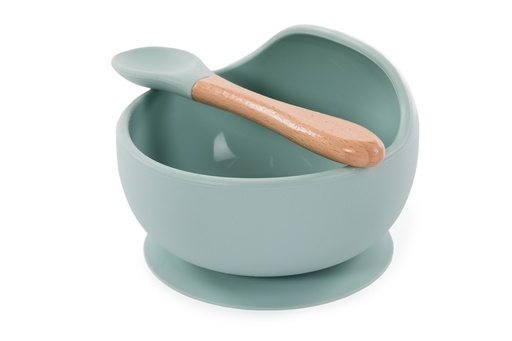 [B500610] B-Suction Bowl Silicone & spoon Blue - HS39241000 - COO China