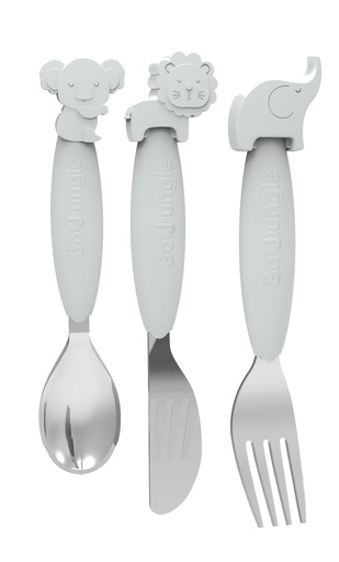 [B500660] B-Spoon/Fork/Knife Silicone Grey - HS39241000 - COO China