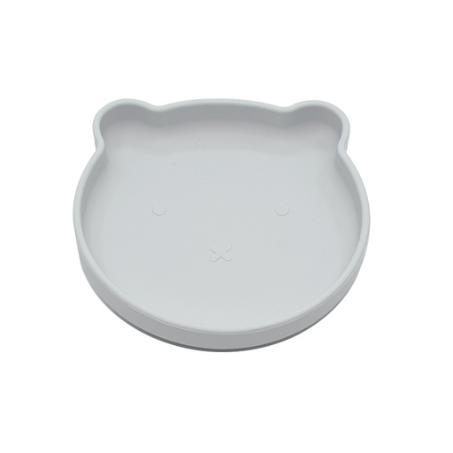 [B500700] B-Suction Plate Bear Grey - Silicone  - HS392410000 - COO China
