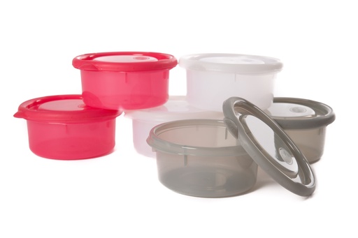 [B541100] B-Bowls (300 ml) per 6 (Pink-White-Grey) HS39241000 - COO CHINA