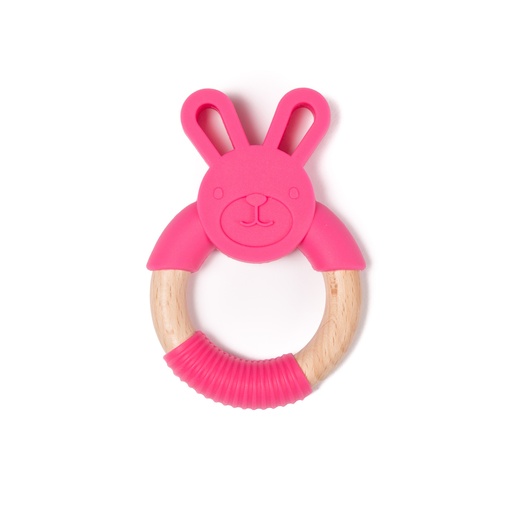 [B561100] B-Wood Teether Animal Rabbit Pink HS39241000 - COO CHINA - PROMO