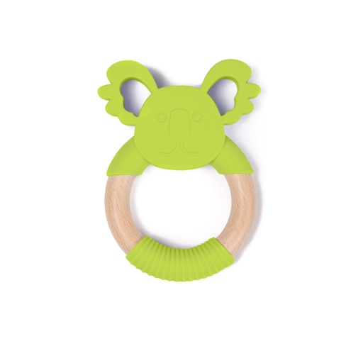 [B561130] B-Wood Teether Animal Koala Green HS39241000 - COO CHINA - PROMO