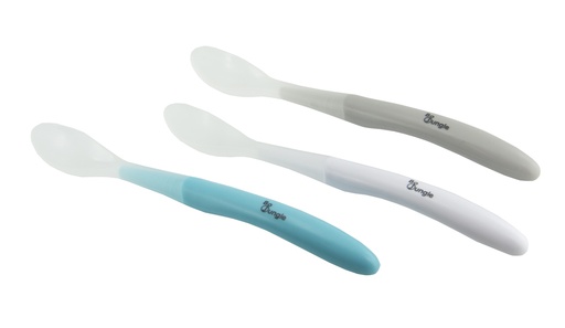 [B571010] B-Soft spoon set 3 pcs (White-Blue-Grey) HS39241000 - COO CHINA