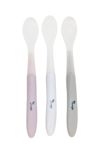 [B571020] B-Soft spoon set 3 pcs (White-Pink-Grey) HS39241000 - COO CHINA