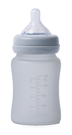 [B595020] B-Thermo bottle Silicone Glass 150ml Grey HS70109045 - COO CHINA