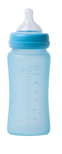 [B595100] B-Thermo bottle Silicone Glass 240ml Turquoise HS70109045 - COO CHINA