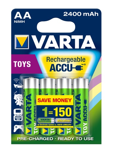 [V567564 ] Varta LL 1.5 Volt / HR6 AA 4 pack (NiMH) - Rechargeable - HS85065090