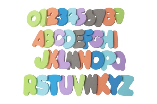 [B900410] B-Bath foam numbers and letters (x36 pcs)