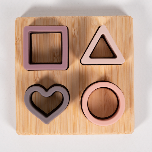 [B931000] B-Bamboo Base Shapes Hearts Pink
