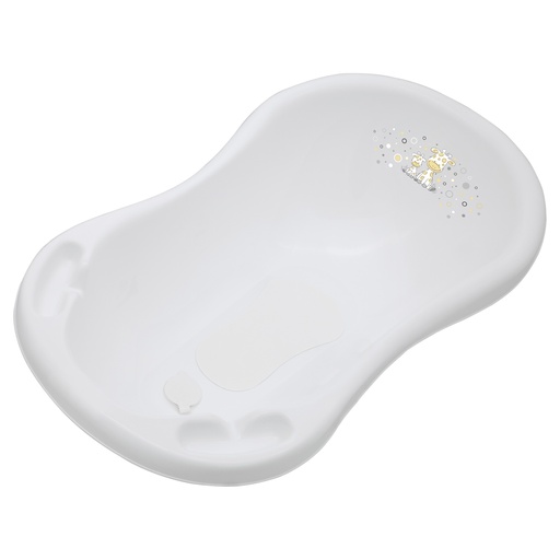 [MA7859] Maltex - Bathtub 84cm with plug  - White + anti-slip - HS39222000 - COO EUROPE