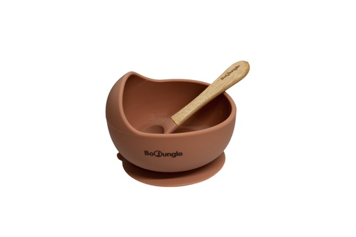 [B500690] B-Suction Bowl Silicone & spoon Terracotta  - HS39241000 - COO China (kopie)