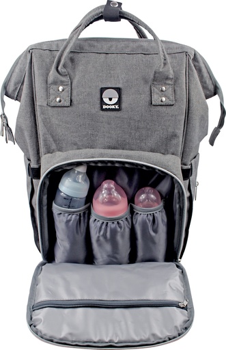 [X5128200] Dooky - Diaper Backpack Large Grey melange - HS42029298 - COO China