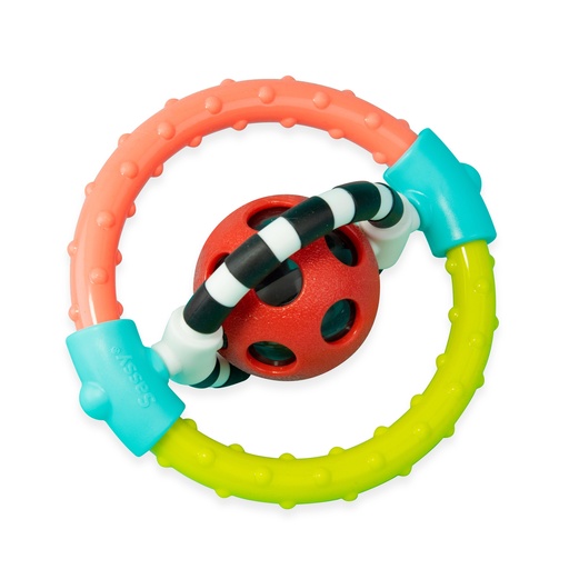 [S80783] Sassy - Spin & Chew Flexible Ring Rattle - HS9503000071