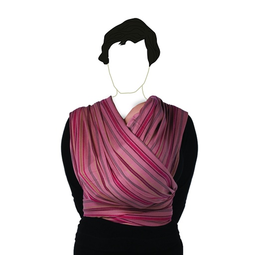[BABS-260-964] Babylonia baby carriers - BB-slen - Strawberry stripe - 260 cm