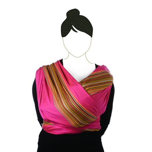 [BABS-490-973] Babylonia baby carriers - BB-slen - Pink pepper - 490 cm