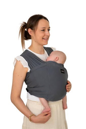 [BAEASY-914] Babylonia baby carriers - Tricot-Easy - Dark Grey - One size