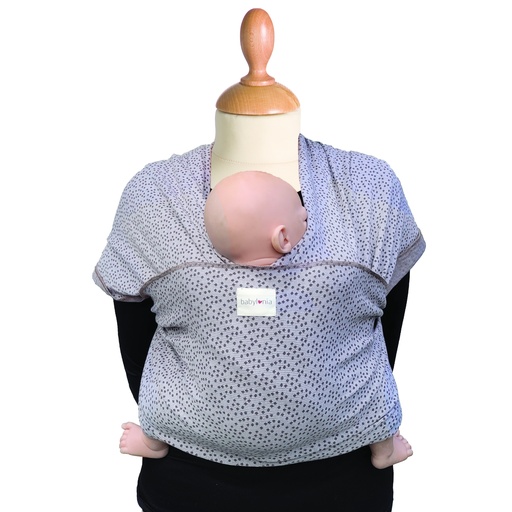 [BATSD-610] Babylonia baby carriers - Tricot-slen design - Grey Dot - One size