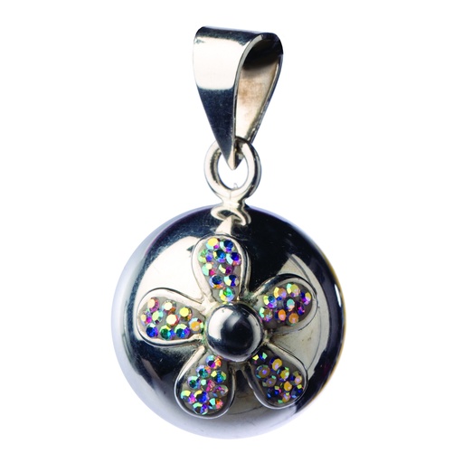 [BOLA-VG640] Bola - Babylonia Bola - Silver with glitter flower - One size - HS 71171900