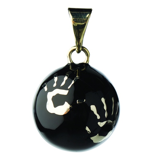 [BOLA-VK480] Bola - Babylonia Bola - Black with hands - One size - COO Mexico - HS 71171900