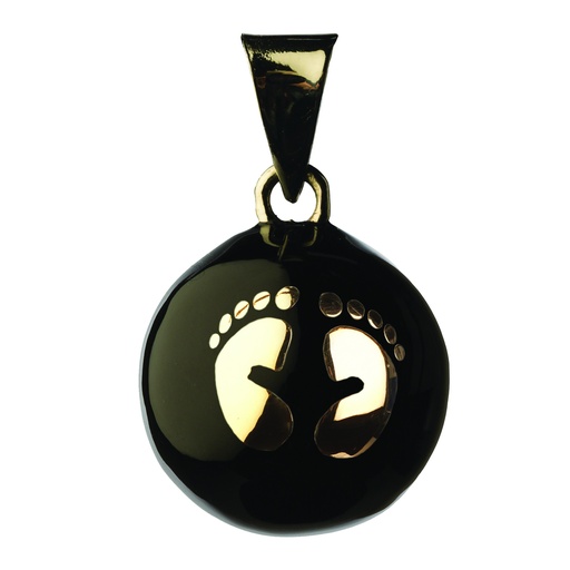 [BOLA-VK900] Bola - Babylonia Bola - Black with silver feet - One size - COO Mexico - HS 71171900