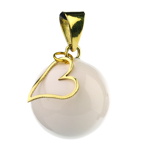 [BOLA-VK911] Bola - Babylonia Bola - White with heart charm - One size - COO Mexico - HS 71171900
