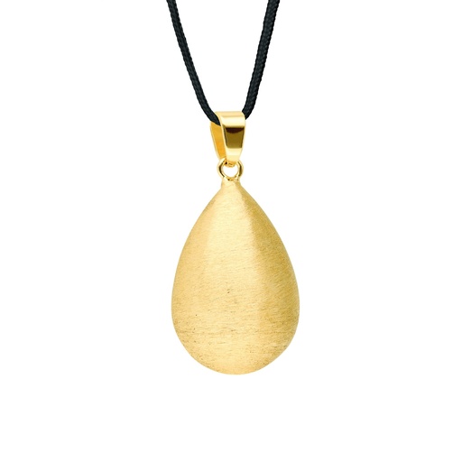 [BOLA-VO606] Bola - Babylonia Bola - drop shape, brushed effect, in gold plating - One size - COO China - HS 71171900