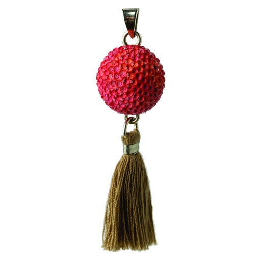 [BOLA-VT100] Bola - Babylonia Bola - Pink with tassel - One size - HS 71171900