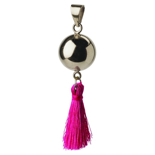 [BOLA-VT104] Bola - Babylonia Bola - Silver with tassle - One size - HS 71171900