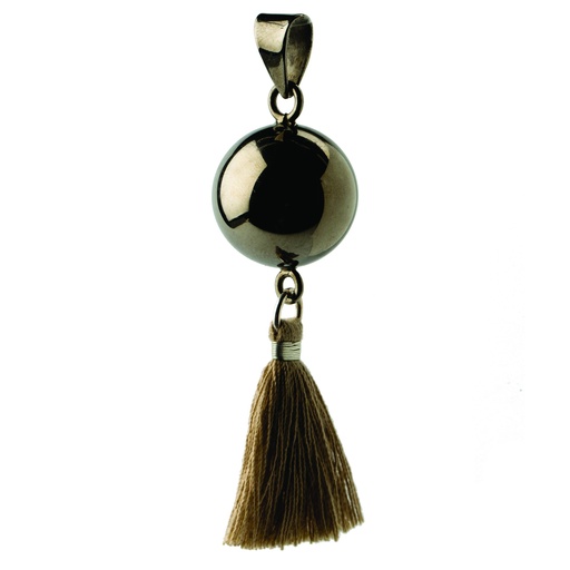[BOLA-VT105] Bola - Babylonia Bola - Black with tassle - One size - HS 71171900