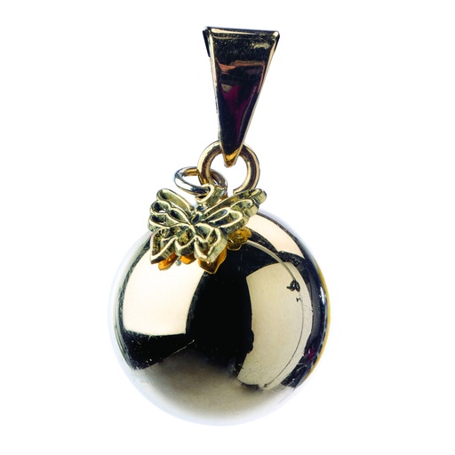 [BOLA-VK870] Bola - Babylonia Bola - Gold with Butterfly Charm - One size - COO Mexico - HS 71171900